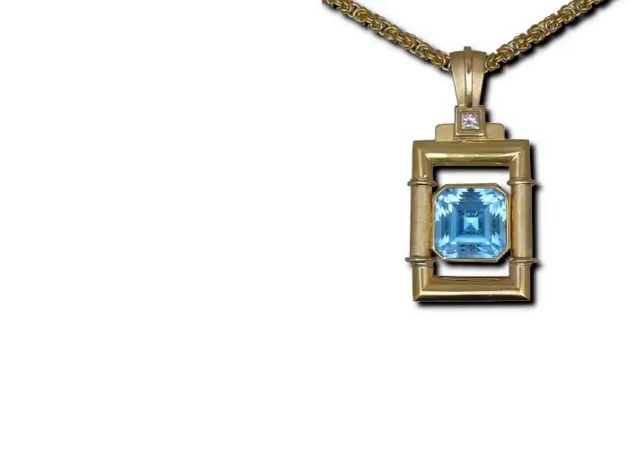 Blue Topaz Reliquary